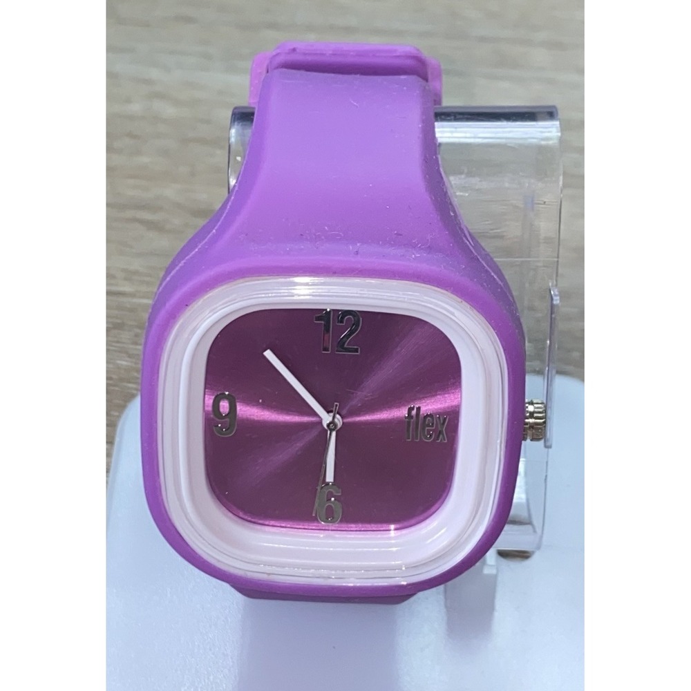 Flex Watch by Crow Purple Silicone Band - Needs New Battery